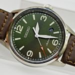 Seiko Presage SRPB05J1 - Sunburst efekt – rozdíl v barvě v jednotlivých oblastech číselníku je patrný.